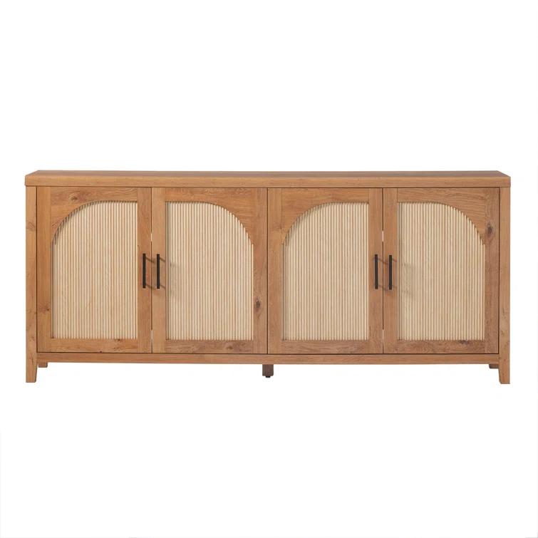 Eilisha Modern Reeded Sideboard with Arched Doors