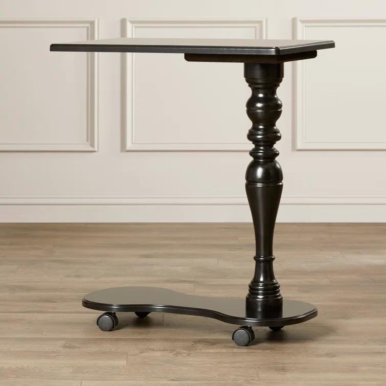 Black Licorice Birch Veneer Mobile Tray Table