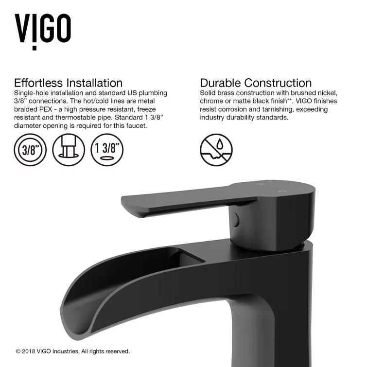 Paloma Single Hole Bathroom Faucet