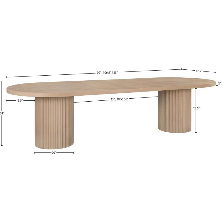 Wrought Studio™ Ivona Oak Dining Table