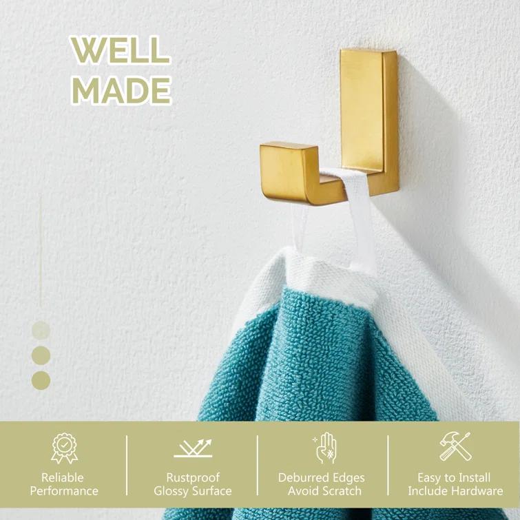 Stainless Steel Bathroom Wall Mounting Robe Hook