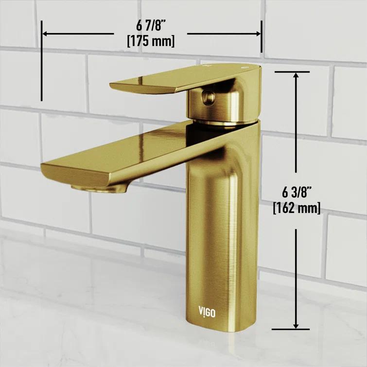 Davidson 6" H Single Handle Single Hole Bathroom Faucet