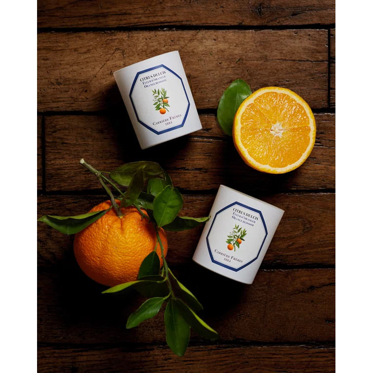 White Citrus Blossom Scented Spring Candle