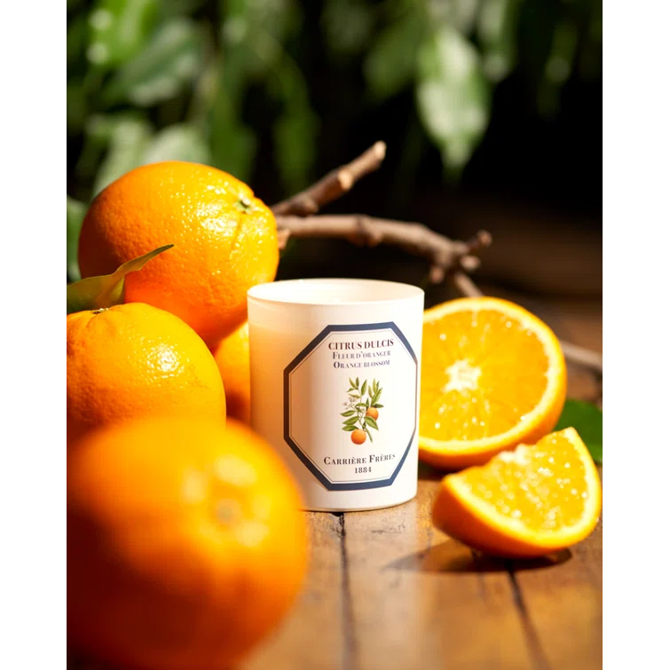 White Citrus Blossom Scented Spring Candle