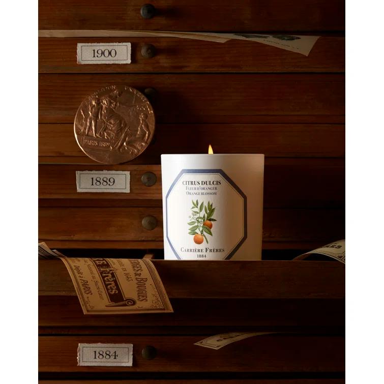 White Citrus Blossom Scented Spring Candle