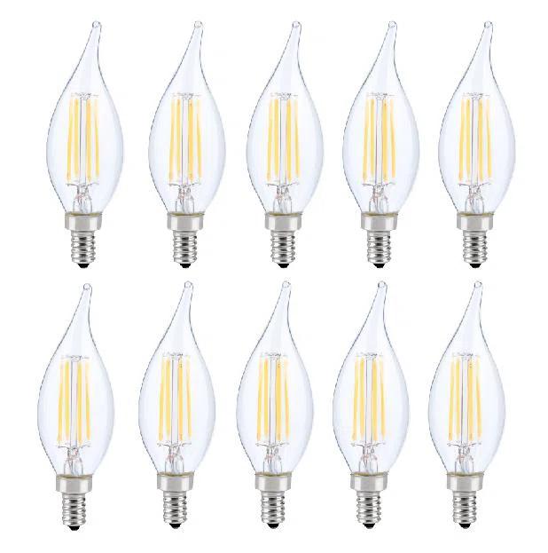 6W (60 Watt Equivalent) E12 Dimmable LED Candle Light Bulb