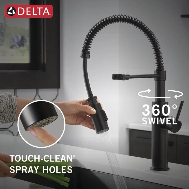 Antoni Pro Commercial Pull Down Sprayer Kitchen Sink Faucet