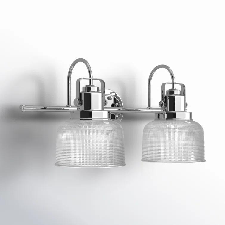 Rosser 2 Light Transparent Dimmable Vanity Light