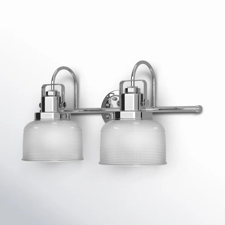 Rosser 2 Light Transparent Dimmable Vanity Light