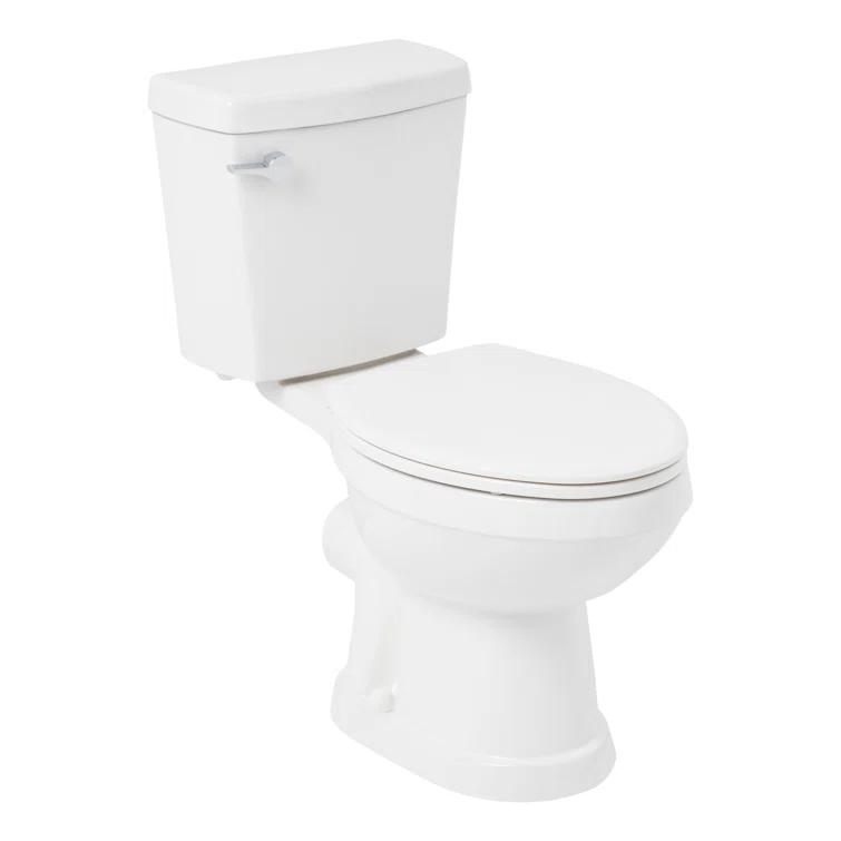 Waycross 1.28 GPF Two Piece Elongated Chair Height Rear Outlet Toilet - Seat Included