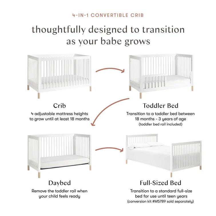 Gelato 4-in-1 Convertible Crib