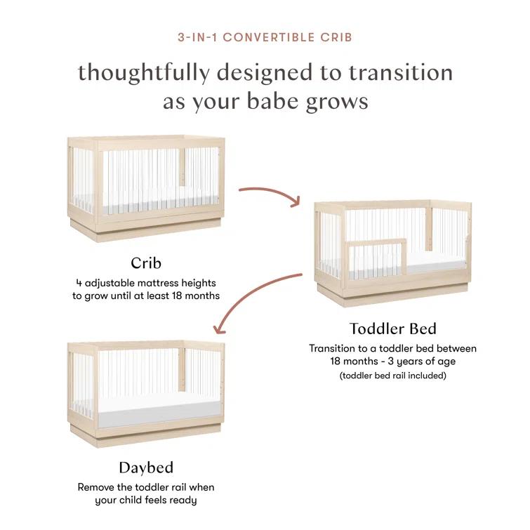 Harlow 3-in-1 Convertible Crib