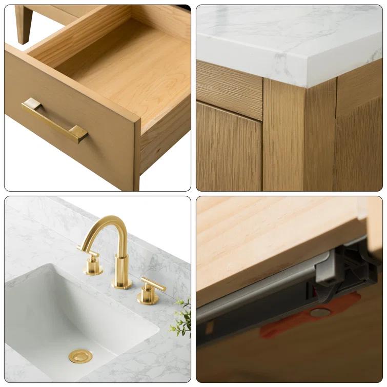 60" Double Bathroom Vanity Set