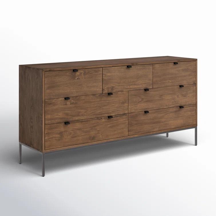 Rosamonde 7-Drawer Dresser - Black