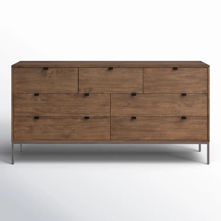 Rosamonde 7-Drawer Dresser - Black