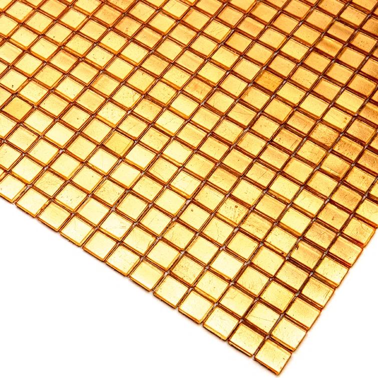 Skosh 0.6" x 0.6" Glass Grid Mosaic Wall & Floor Tile