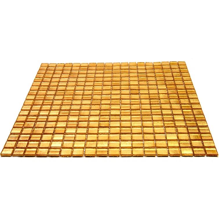 Skosh 0.6" x 0.6" Glass Grid Mosaic Wall & Floor Tile