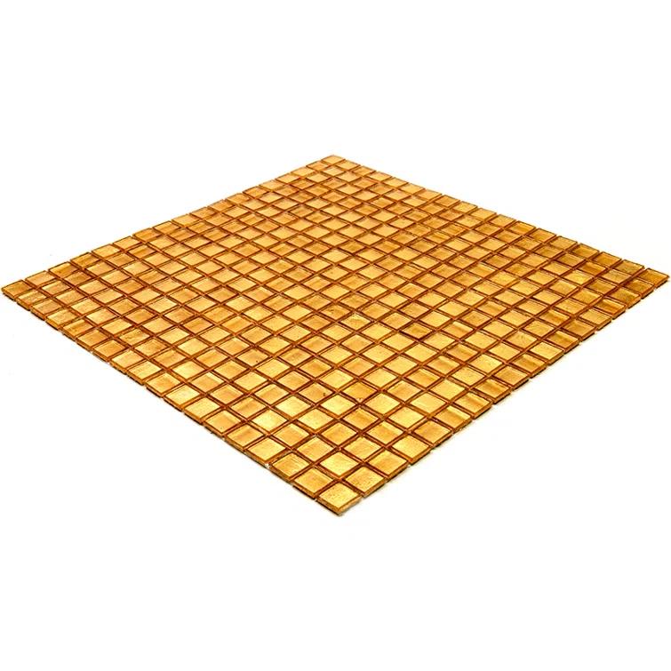 Skosh 0.6" x 0.6" Glass Grid Mosaic Wall & Floor Tile