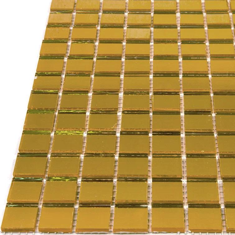 Apollo Tile Altin 0.8" x 0.8" Glass Grid Mosaic Wall & Floor Tile (Set of 20)