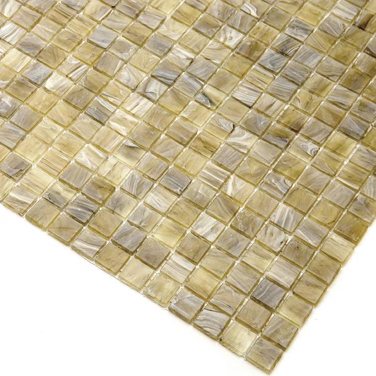 Skosh 0.6" x 0.6" Glass Grid Mosaic Wall & Floor Tile