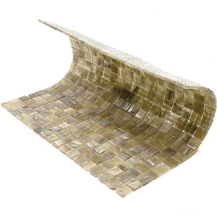 Skosh 0.6" x 0.6" Glass Grid Mosaic Wall & Floor Tile