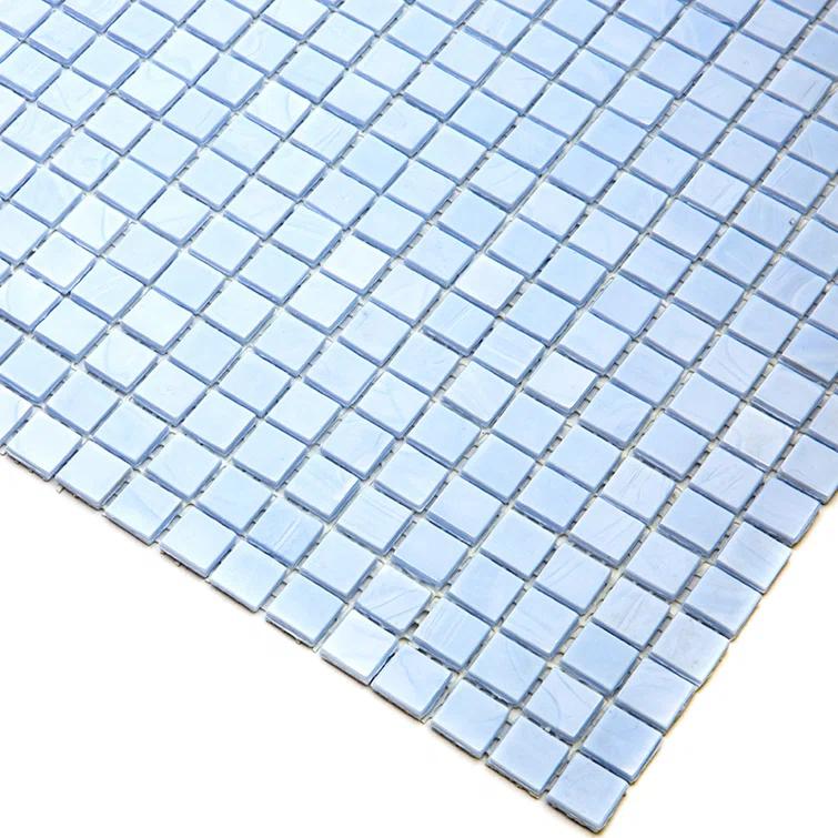 Skosh 0.6" x 0.6" Glass Grid Mosaic Wall & Floor Tile