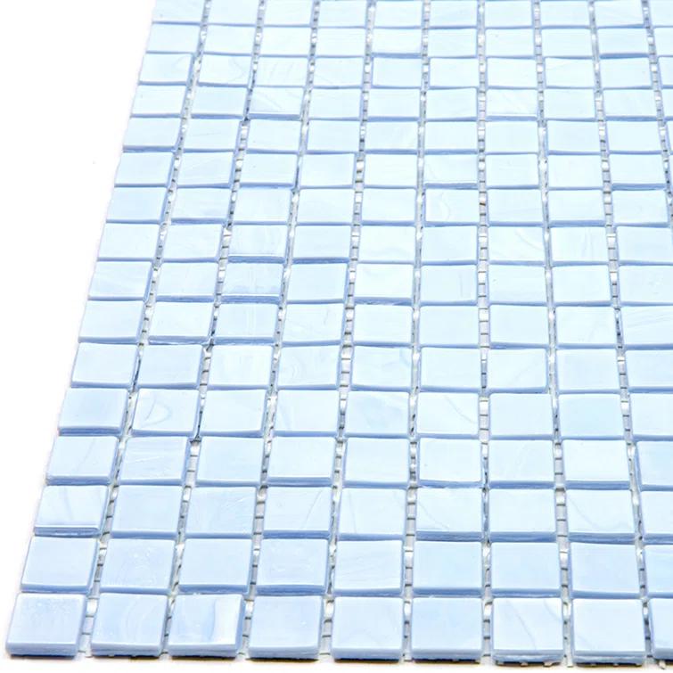 Skosh 0.6" x 0.6" Glass Grid Mosaic Wall & Floor Tile