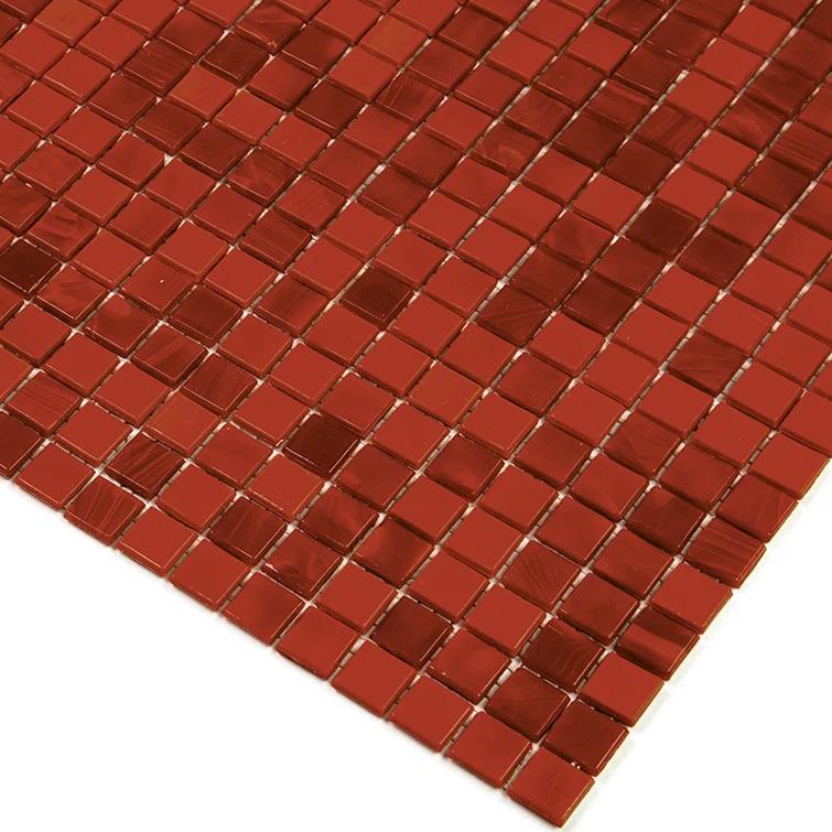 Skosh 0.6" x 0.6" Glass Grid Mosaic Wall & Floor Tile