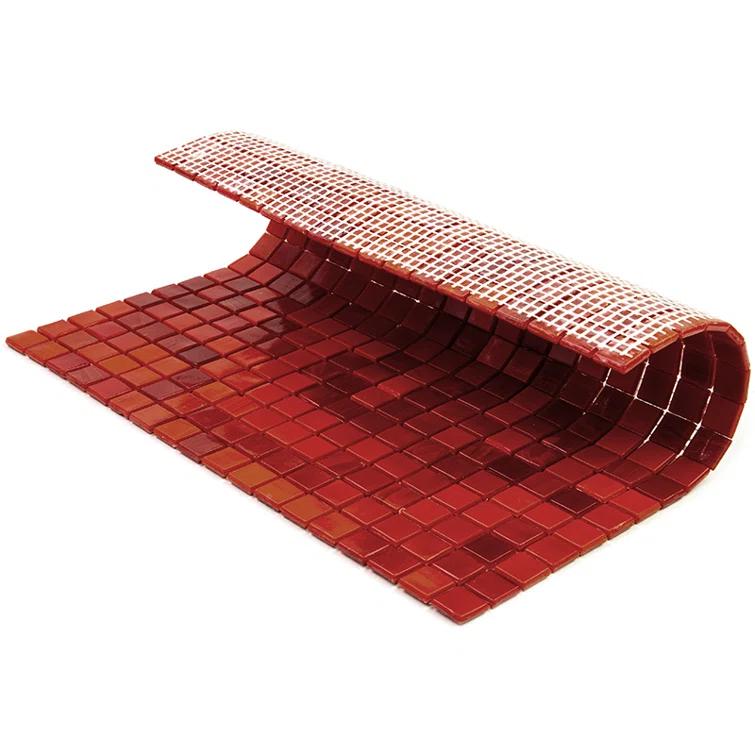 Skosh 0.6" x 0.6" Glass Grid Mosaic Wall & Floor Tile