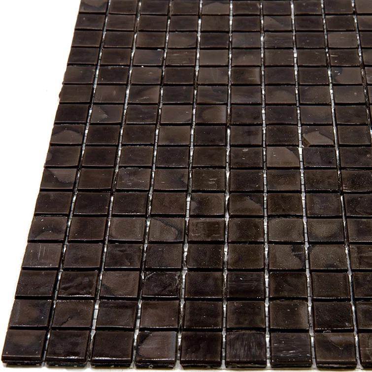 Skosh 0.6" x 0.6" Glass Grid Mosaic Wall & Floor Tile