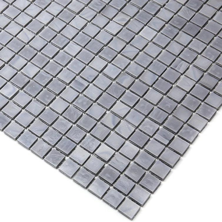 Skosh 0.6" x 0.6" Glass Grid Mosaic Wall & Floor Tile