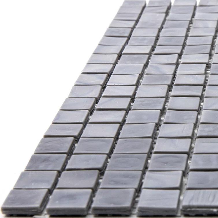 Skosh 0.6" x 0.6" Glass Grid Mosaic Wall & Floor Tile