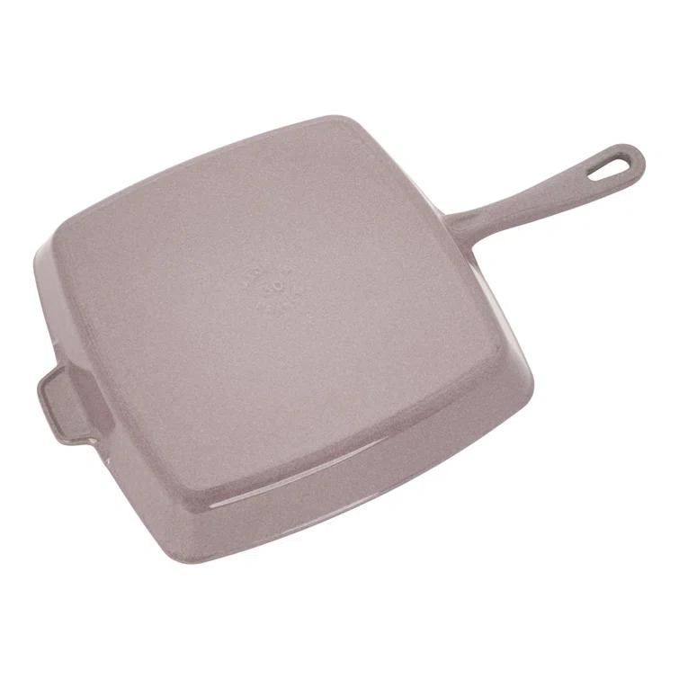 Staub 12" Lilac Enameled Cast Iron Square Grill Pan