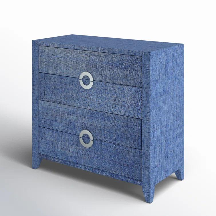 Butler Amelle 4-Drawer Raffia Accent Chest & Reviews | Perigold