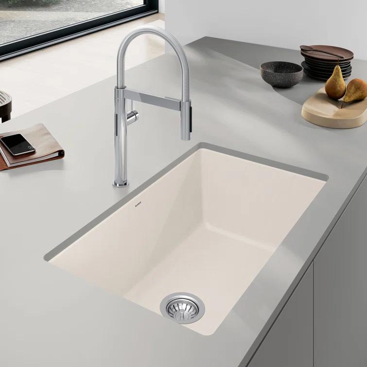Precis SILGRANIT 32" L X 19" W Super Single Undermount Kitchen SInk