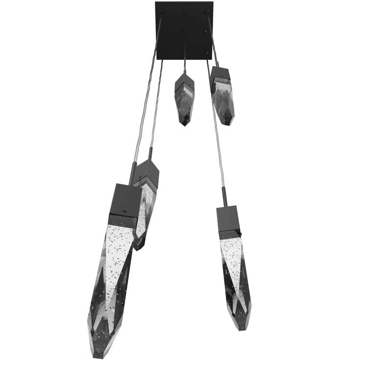 Aspen 5 - Light Polished Chrome Cluster Pendant