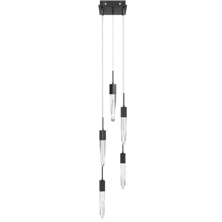 Aspen 5 - Light Polished Chrome Cluster Pendant