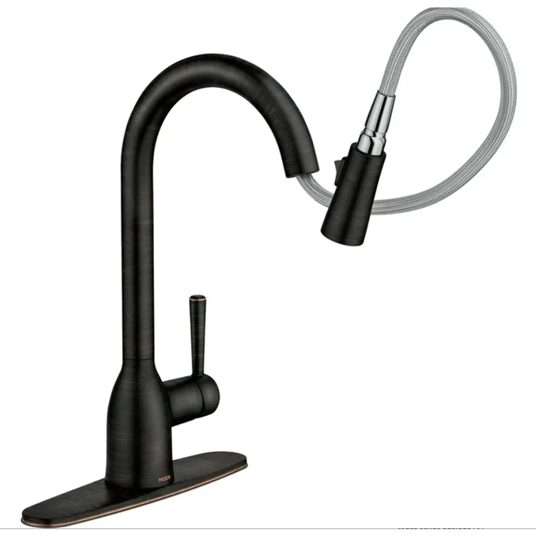 Adler Pull Down Single Handle Kitchen Faucet with Accessories