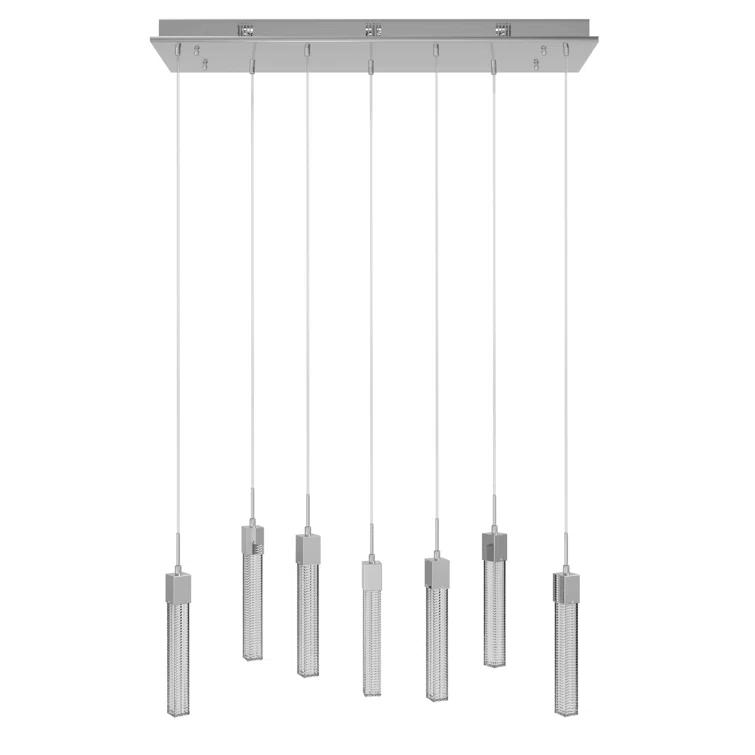 Avenue Lighting Boa 7 - Light Polished Chrome Kitchen Island Pendant