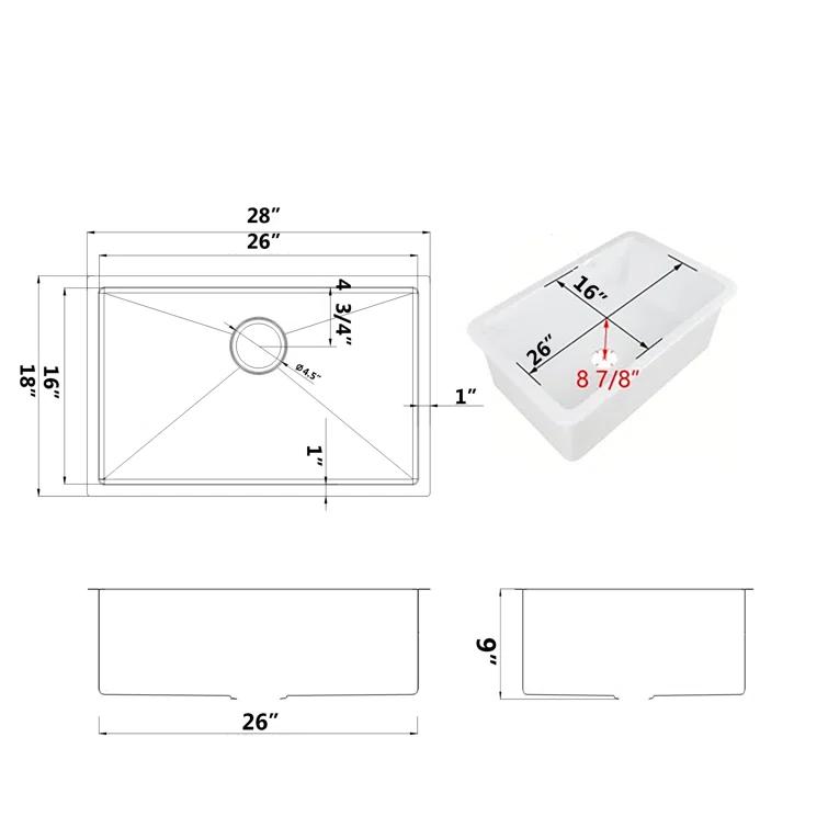 28 L Kitchen Sink
