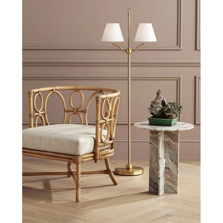 Calvert Round Marble Accent Table (18")