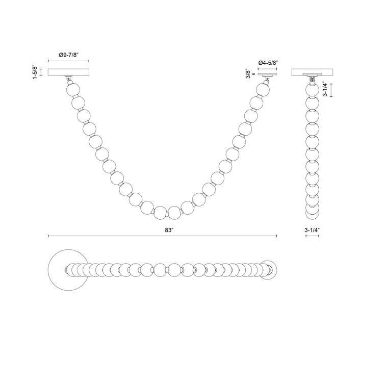 Alora Lighting Akoya Chrome LED Pendant