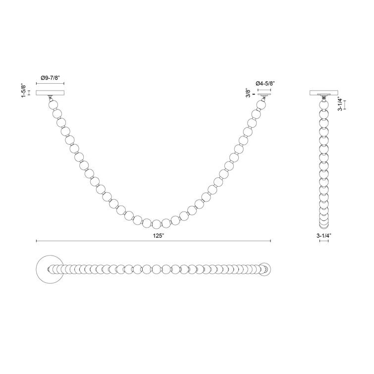 Akoya Chrome LED Pendant