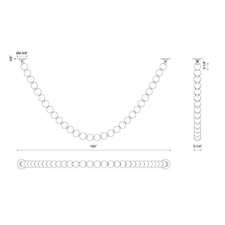 Alora Lighting Akoya Chrome LED Pendant