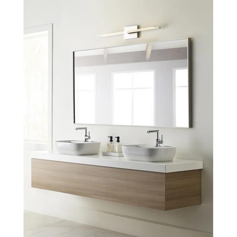 Modern Brass and Acrylic Dimmable LED Vanity Light