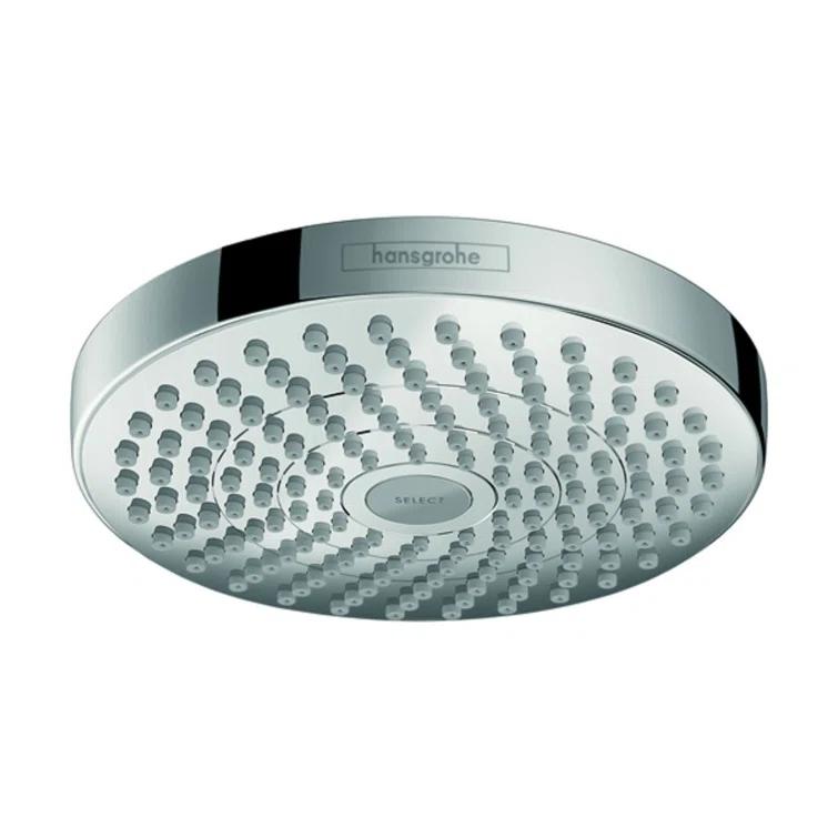 Croma S 180 2-Jet Rain Fixed Shower Head with Select