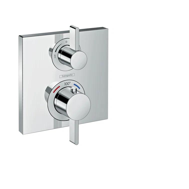Ecostat Square Temperature Memory Thermostatic Valve Trim