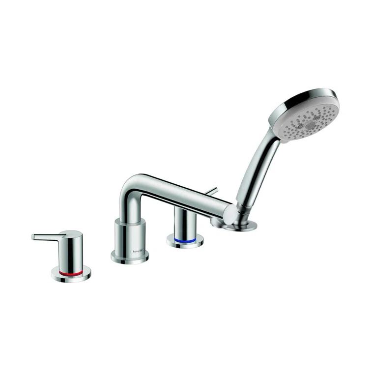 Talis S Double Handle Deck Mounted Roman Tub Faucet Trim with Diverter and Handshower