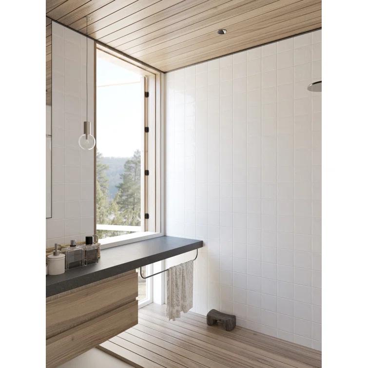 Antigo Snow 2 in. x 5 in. Glossy Ceramic Wall Tile (12.1 sq. ft./Case, 144 pcs)