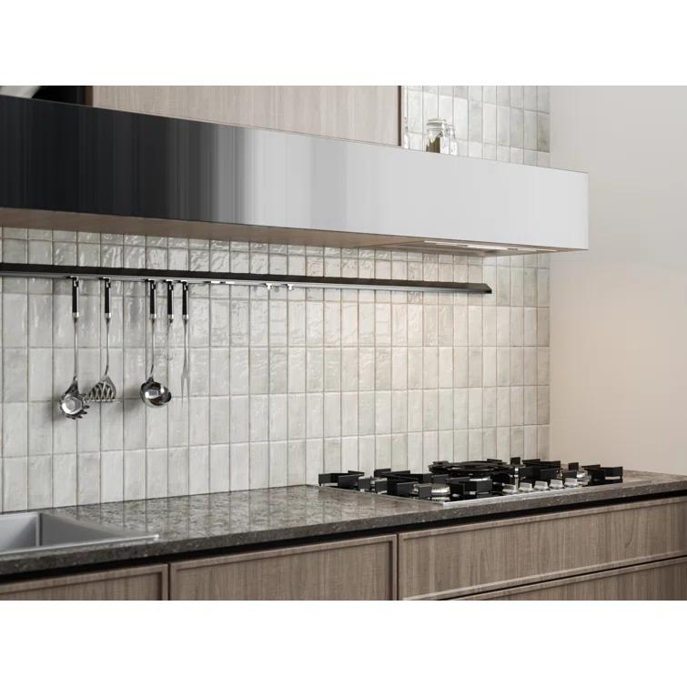 Antigo Snow 2 in. x 5 in. Glossy Ceramic Wall Tile (12.1 sq. ft./Case, 144 pcs)